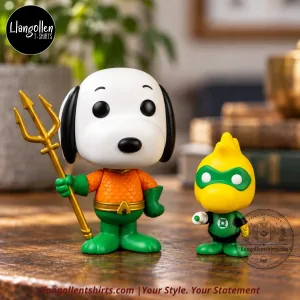 Peanuts x DC Comics Snoopy as Aquaman & Woodstock as Green Lantern #04 Funko Pop! Heroes 2-Pack Vinyl Figure