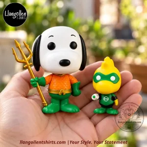 Peanuts x DC Comics Snoopy as Aquaman & Woodstock as Green Lantern #04 Funko Pop! Heroes 2-Pack Vinyl Figure