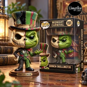 The Grinch x Jack Skellington Grinch Skellington Stitched Top Hat Patchwork Suit Funko Pop Concept Figure 2026