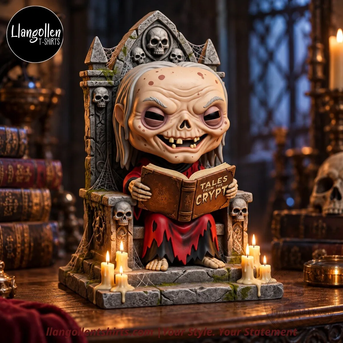 Tales from the Crypt The Crypt Keeper Funko Pop Television 1050 Gothic Skull Throne & Candle Vinyl Figure Display Set Concept Tales from the Crypt The Crypt Keeper Funko Pop Television 1050 Gothic Skull Throne & Candle Vinyl Figure Display Set Concept