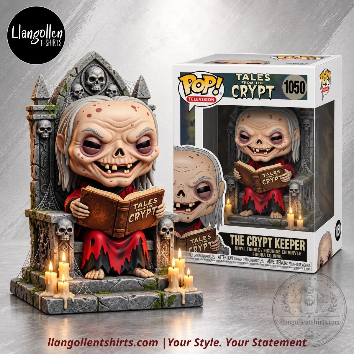 Tales from the Crypt The Crypt Keeper Funko Pop Television 1050 Gothic Skull Throne & Candle Vinyl Figure Display Set Concept Tales from the Crypt The Crypt Keeper Funko Pop Television 1050 Gothic Skull Throne & Candle Vinyl Figure Display Set Concept