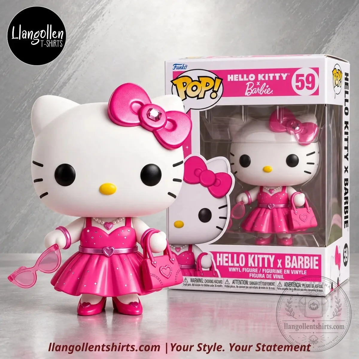 Funko Pop! Hello Kitty Barbie-Inspired Pink Fashion Vinyl Figure Concept #59 5 Funko Pop! Hello Kitty Barbie-Inspired Pink Fashion Vinyl Figure Concept #59
