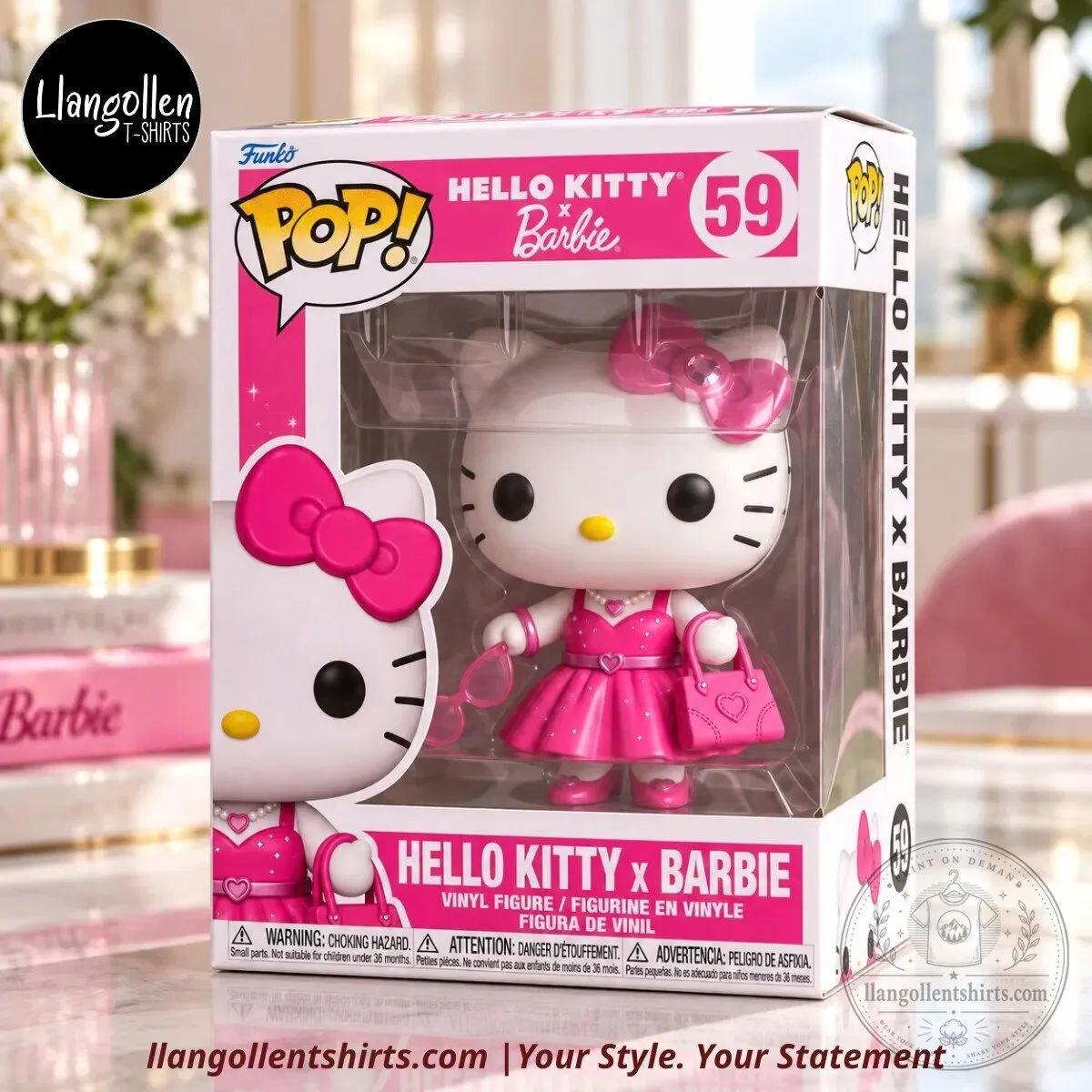 Funko Pop! Hello Kitty Barbie-Inspired Pink Fashion Vinyl Figure Concept #59 9 Funko Pop! Hello Kitty Barbie-Inspired Pink Fashion Vinyl Figure Concept #59