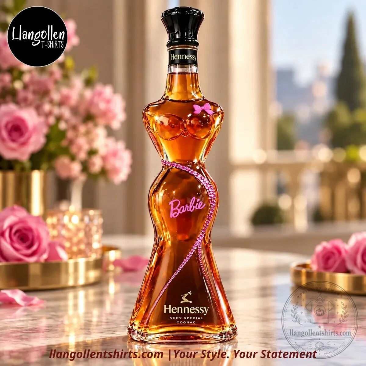 Hennessy & Barbie-Inspired Pink Glam Female Silhouette Cognac Decanter Concept Collectible 9 Hennessy & Barbie-Inspired Pink Glam Female Silhouette Cognac Decanter Concept Collectible
