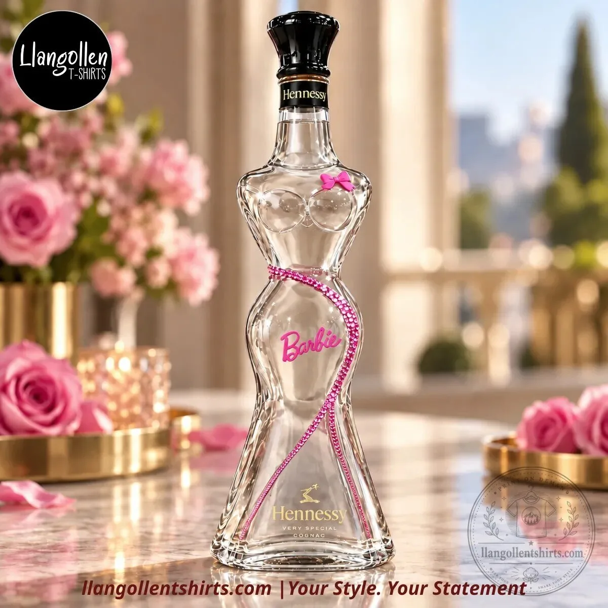 Hennessy & Barbie-Inspired Pink Glam Female Silhouette Cognac Decanter Concept Collectible 10 Hennessy & Barbie-Inspired Pink Glam Female Silhouette Cognac Decanter Concept Collectible