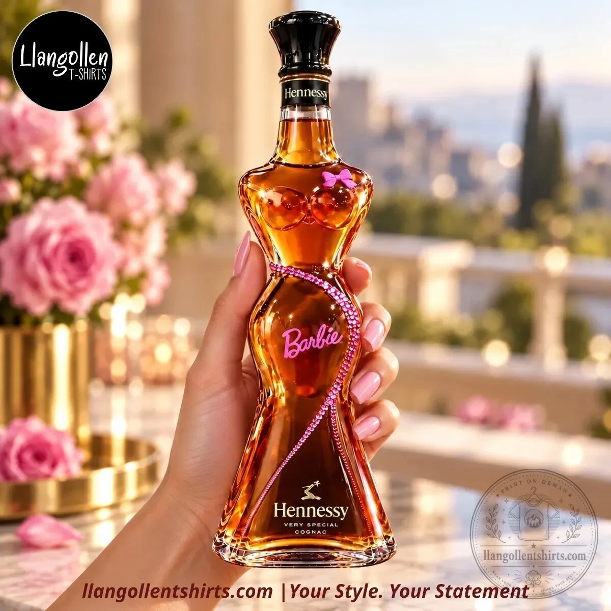 Hennessy & Barbie-Inspired Pink Glam Female Silhouette Cognac Decanter Concept Collectible 11 Hennessy & Barbie-Inspired Pink Glam Female Silhouette Cognac Decanter Concept Collectible